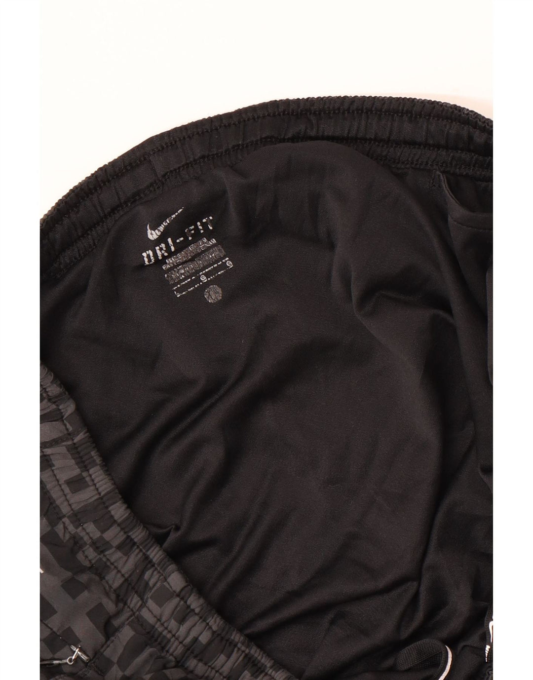 NIKE Masculino Dri Fit Sport Shorts Grande Cinza Geométrico