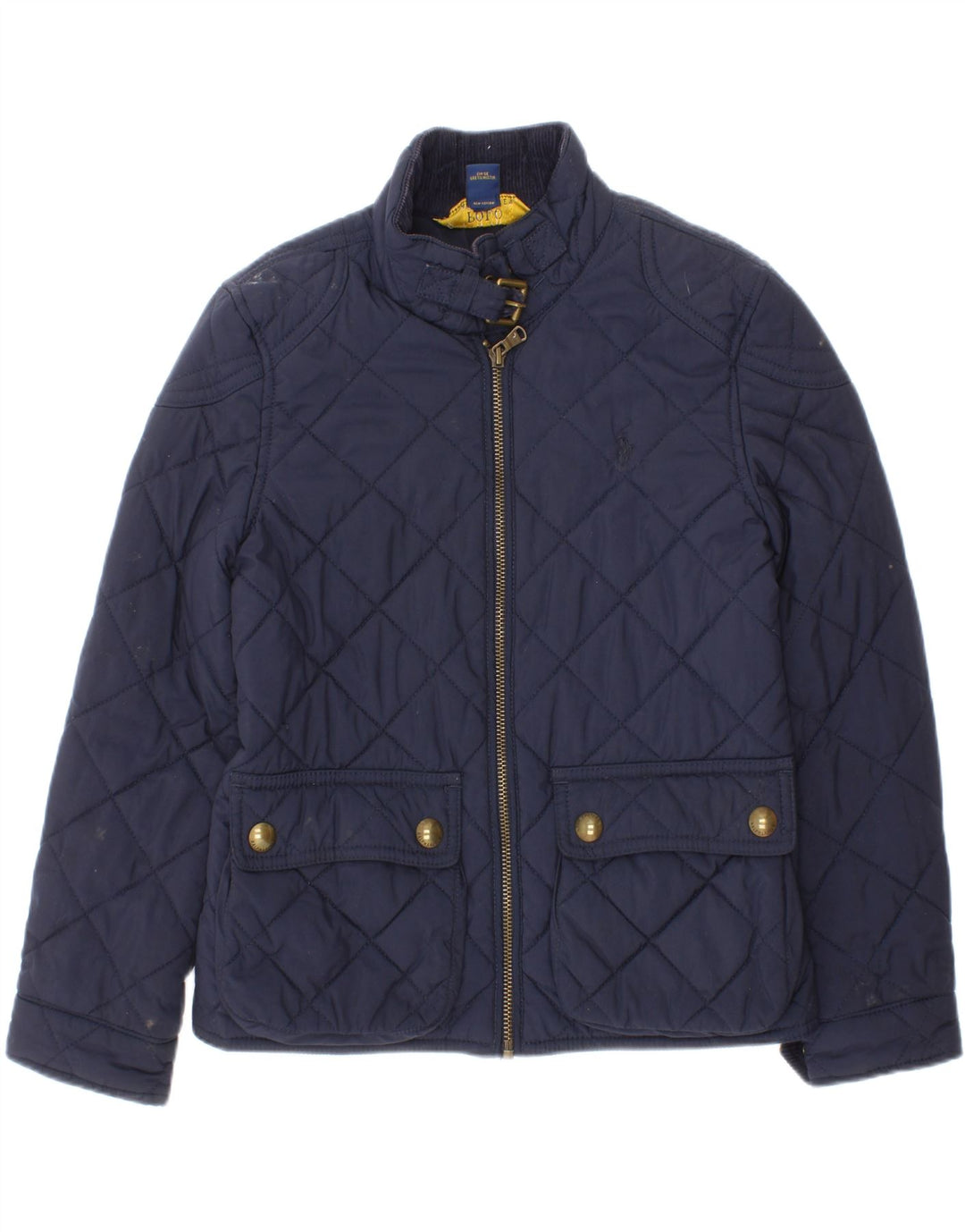 Polo Ralph Lauren Meninas Jaqueta Acolchoada 6-7 Anos Pequena Azul Marinho Poliéster