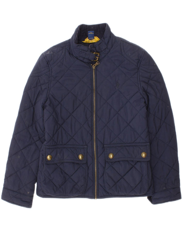 Polo Ralph Lauren Meninas Jaqueta Acolchoada 6-7 Anos Pequena Azul Marinho Poliéster