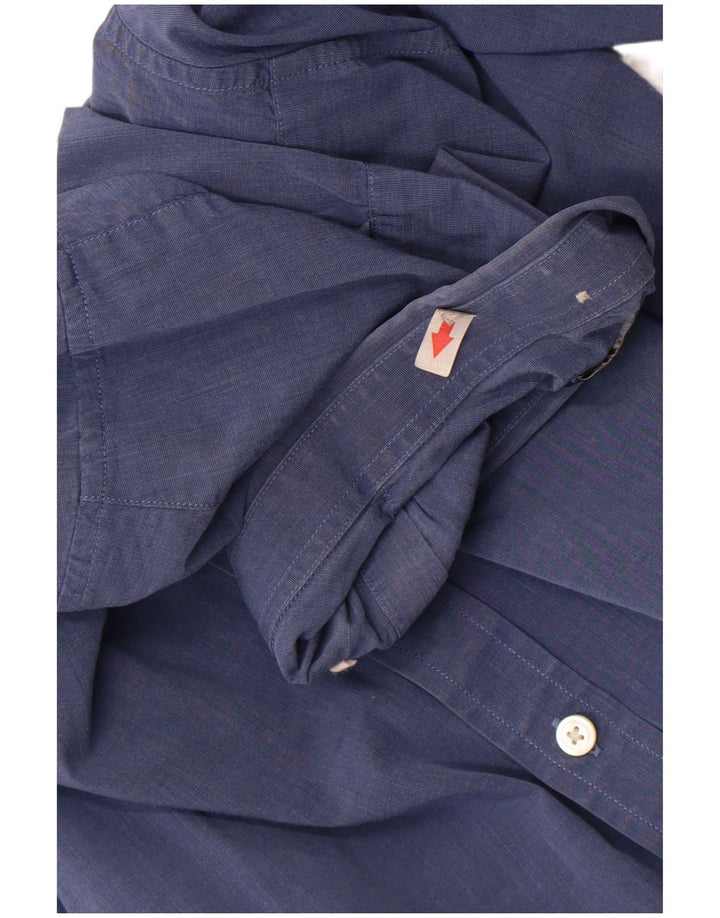 Camisa Fred Perry Menino 10-11 Anos Azul Algodão