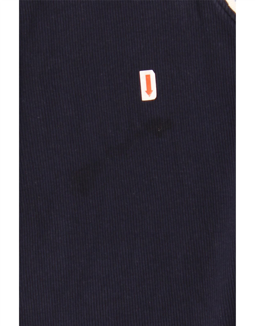 Top feminino RALPH LAUREN manga 3/4 UK 18 XL azul marinho algodão colorblock