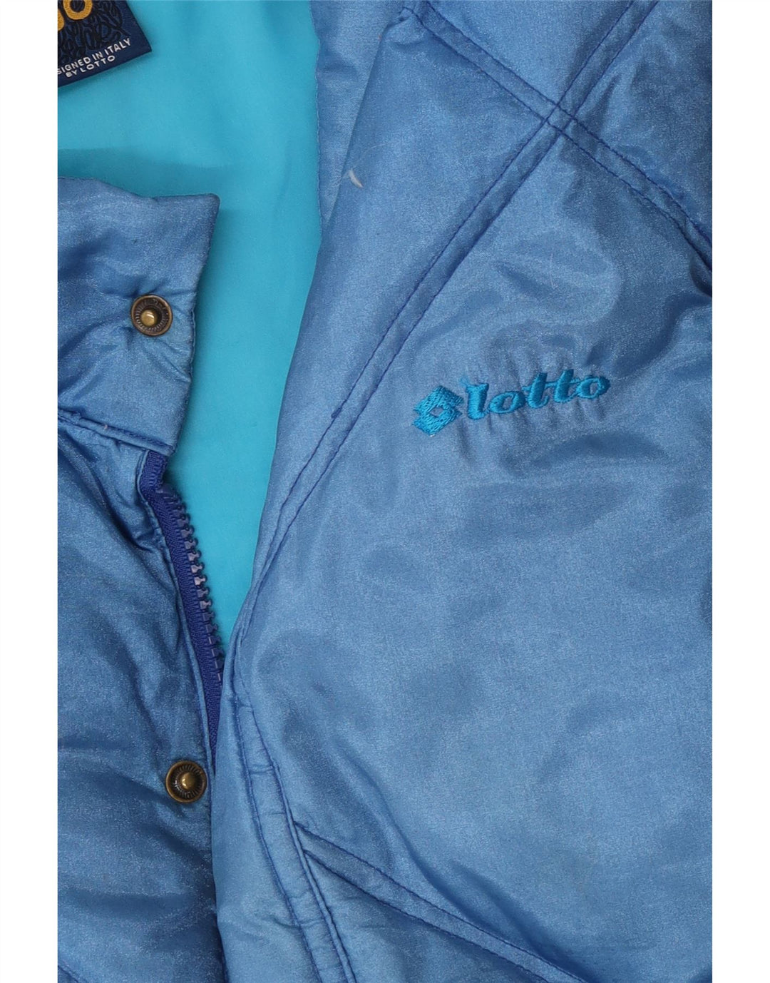 Colete acolchoado masculino Lotto UK 40 grande azul