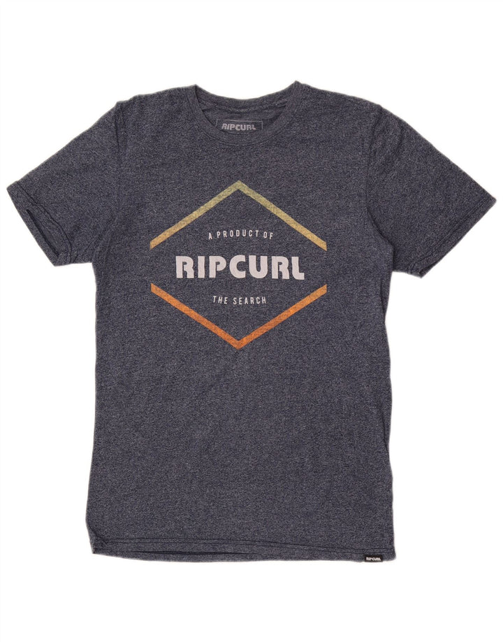 Camiseta masculina Rip Curl com estampa gráfica pequena azul marinho