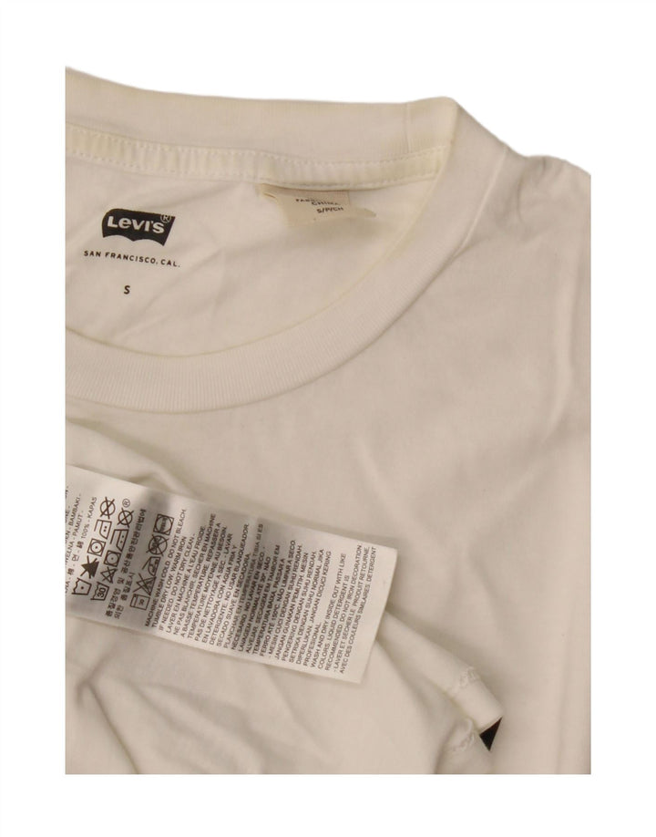 Camiseta gráfica masculina Levi's Top pequeno algodão branco