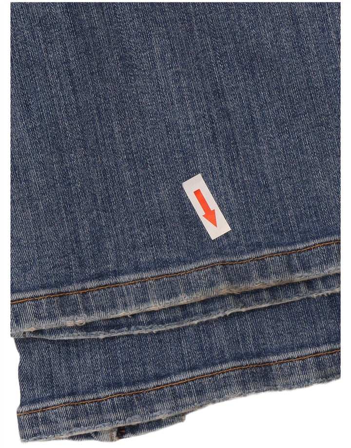 Zara Jeans feminino queimado EU 38 pequeno W28 L32 azul