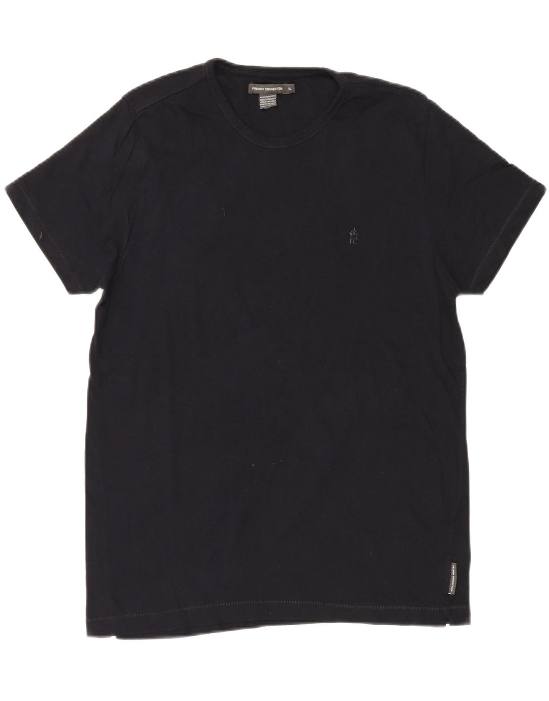 Camiseta masculina French Connection Top XL algodão preto