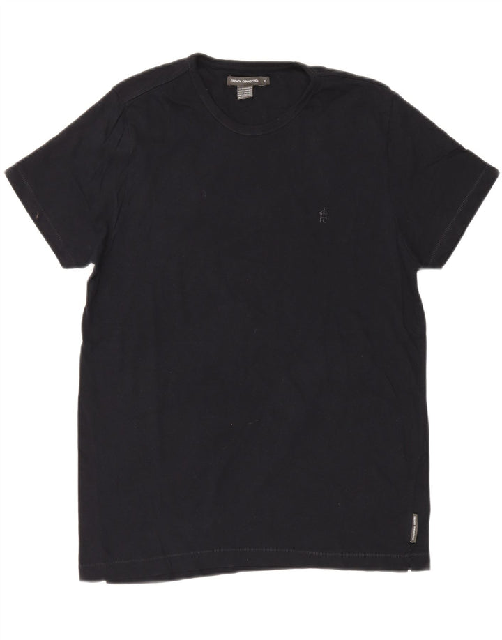 Camiseta masculina French Connection Top XL algodão preto