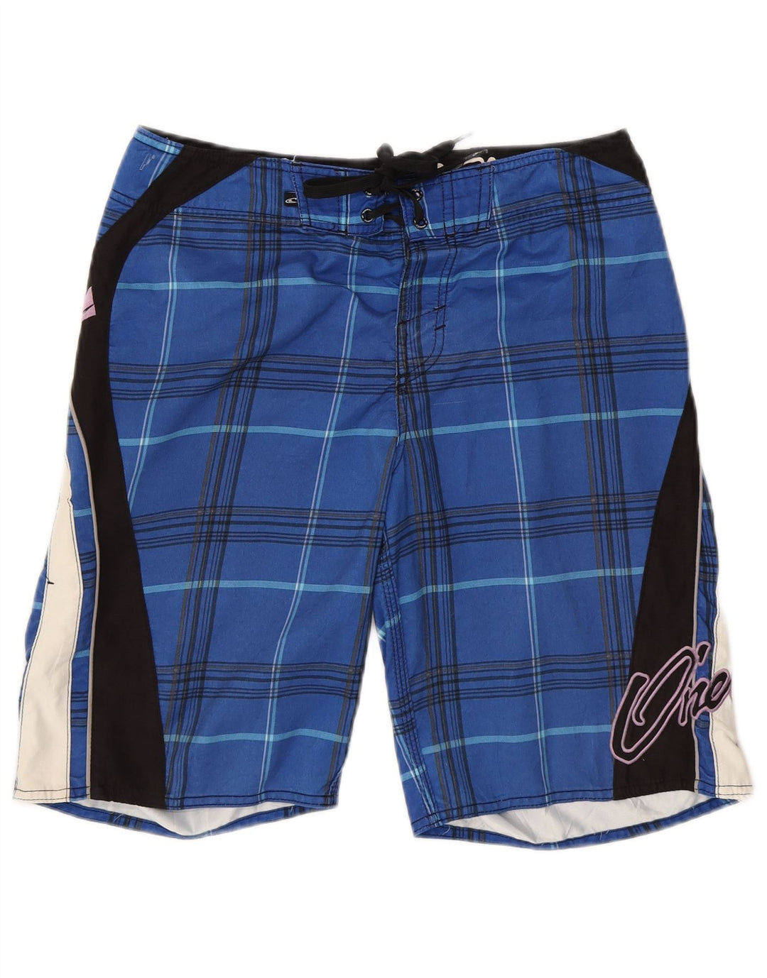Shorts de natação masculino O'Neill gráfico médio azul xadrez
