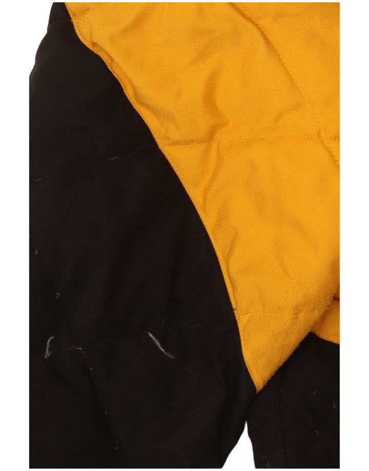 Jaqueta masculina acolchoada com capuz Quiksilver UK 36 pequeno bloco colorido multicolorido