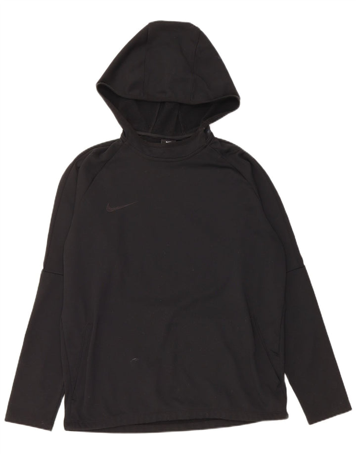 Nike Mens Dri Fit Hoodie Jumper Médio Preto Poliéster