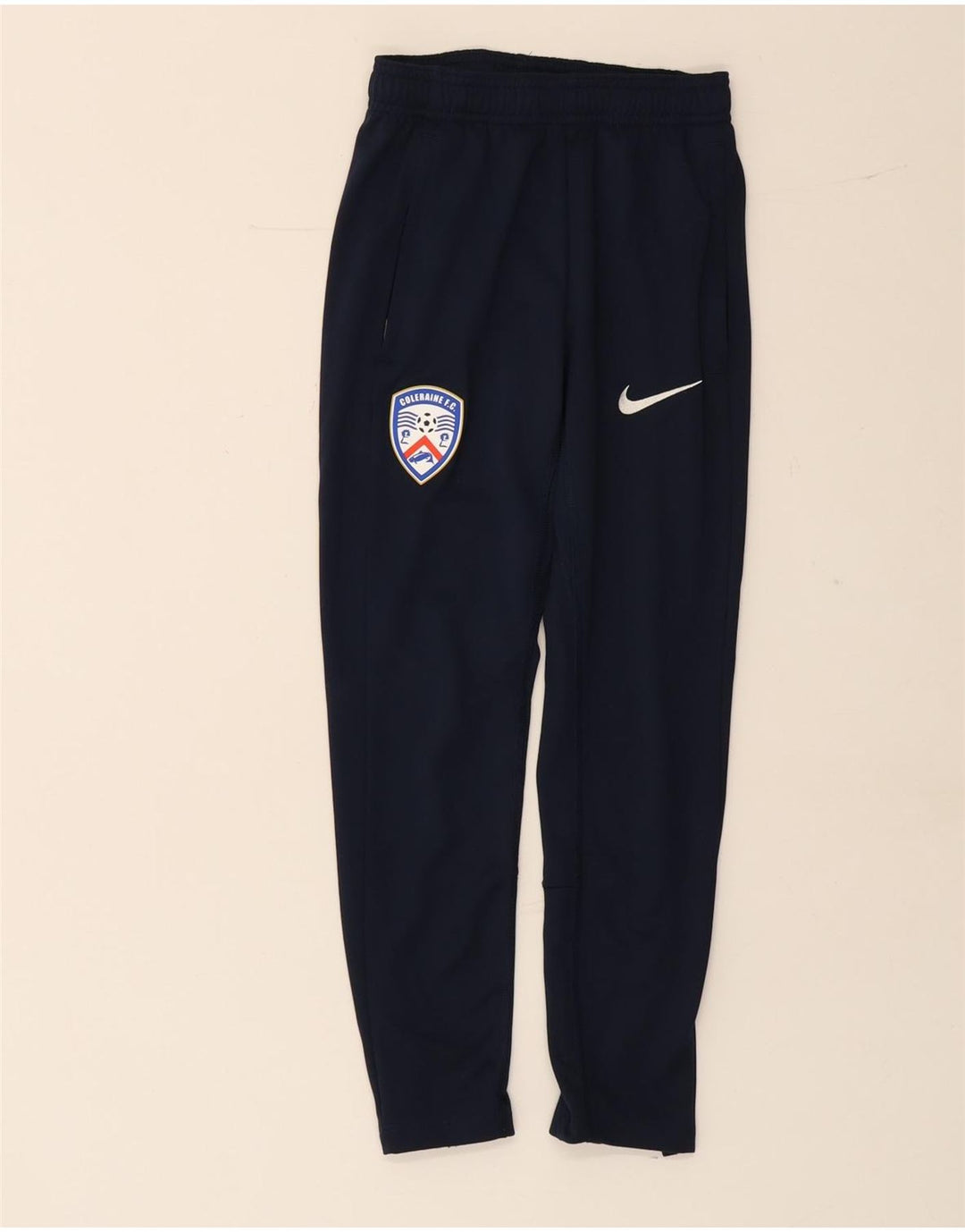 Calças de treino para meninas NIKE 8-9 anos pequenas azul marinho