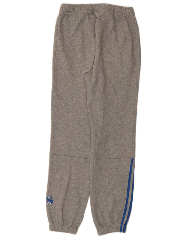 Adidas meninos calças de treino gráfico joggers 13-14 anos cinza manchado