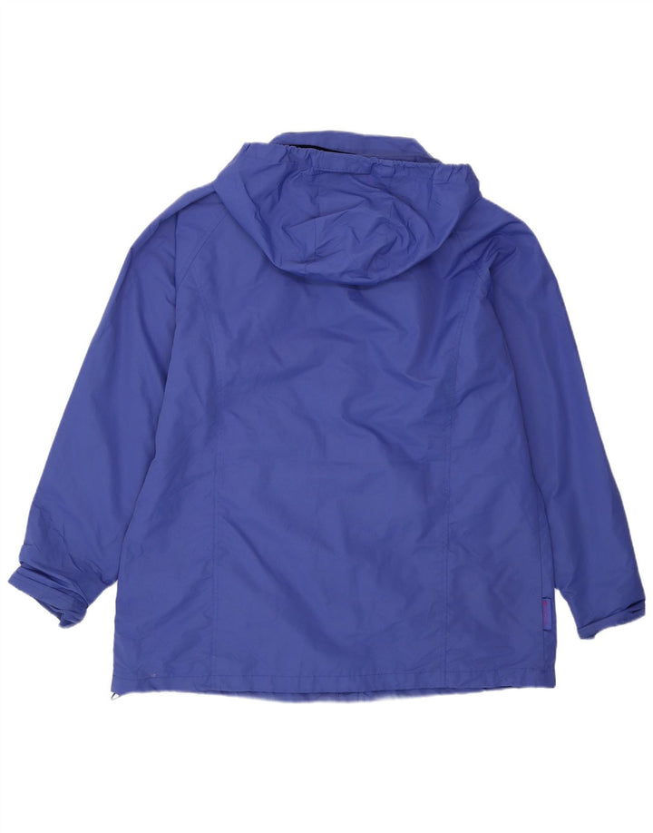 Jaqueta corta-vento com capuz feminino Mountain Warehouse poliéster azul Reino Unido 18 XL