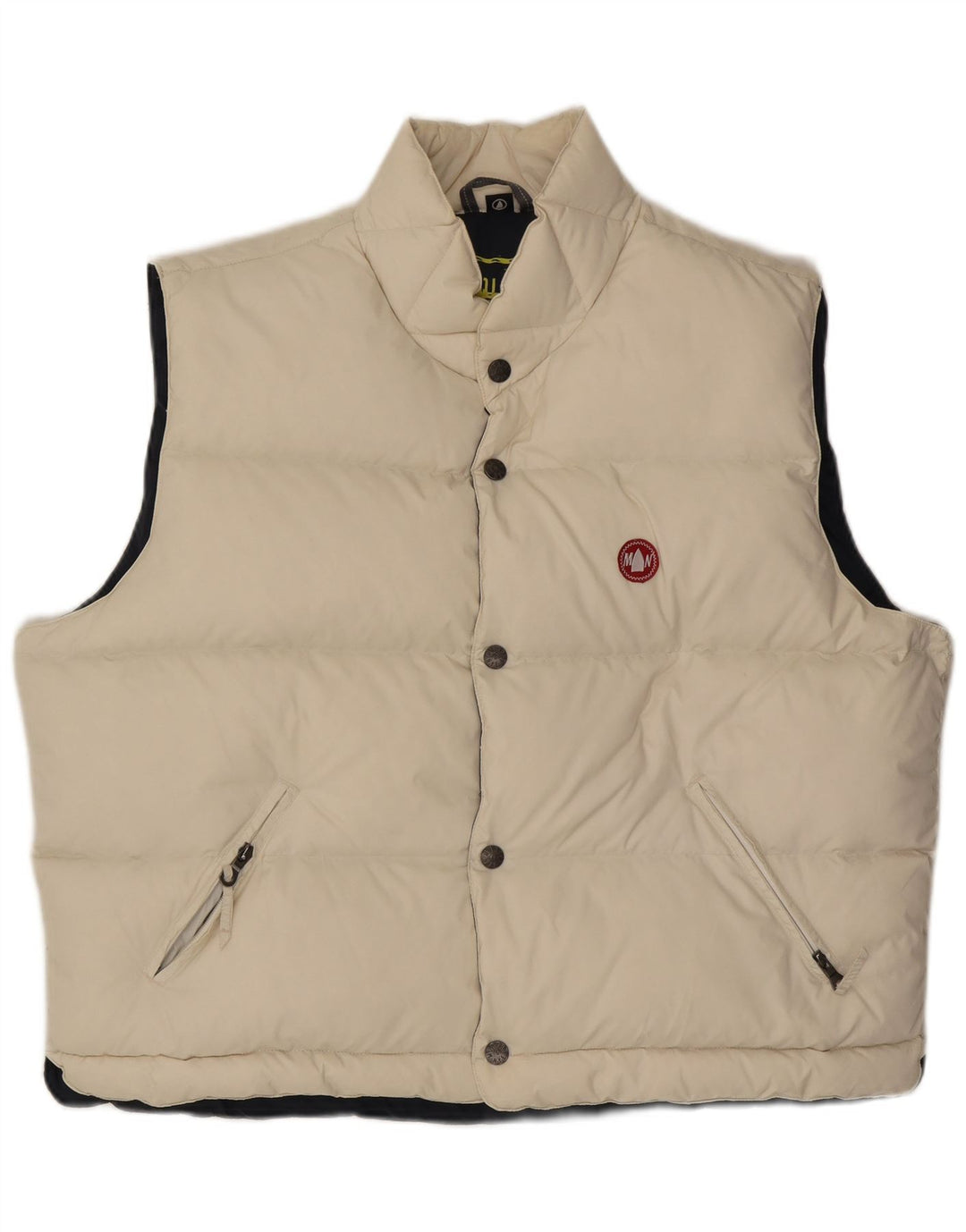 Colete acolchoado masculino Murphy & Nye UK 44 2XL poliamida branco
