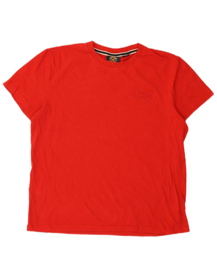 Camiseta masculina Superdry Top XL algodão vermelho
