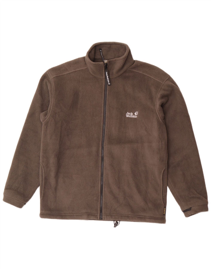 Jaqueta masculina de lã Jack Wolfskin UK 34 poliéster cinza pequeno