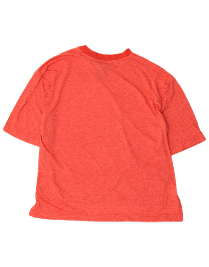 Adidas Camiseta Feminina Graphic Top UK 12/14 Médio Vermelho Poliéster