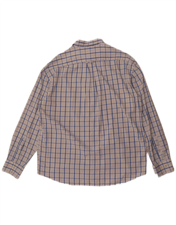 Camisa masculina Gant Regular Fit XL algodão xadrez branco
