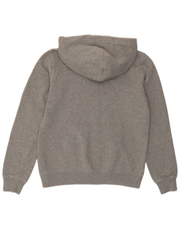 Jack Wills moletom feminino com capuz grande e gráfico UK 10 pequeno cinza manchado