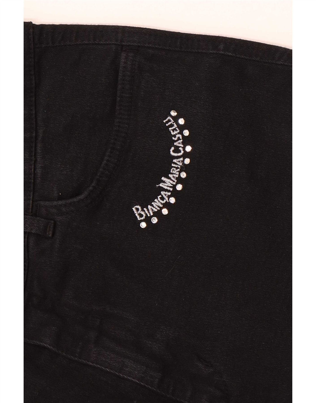 Bianca Maria Caselli Calça jeans reta feminina W28 L31 preta