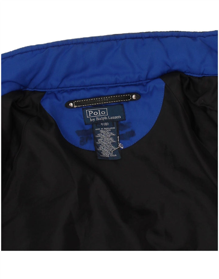 Polo Ralph Lauren Jaqueta masculina gráfica Harrington 7-8 anos pequena azul marinho