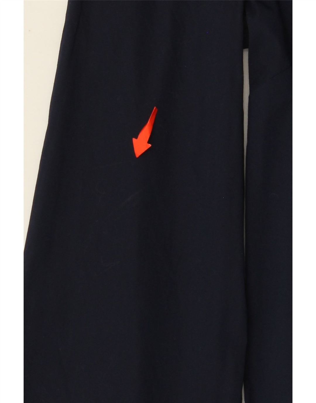 Blusa feminina de manga comprida com gravata frontal da BENETTON Reino Unido 10 pequena azul marinho