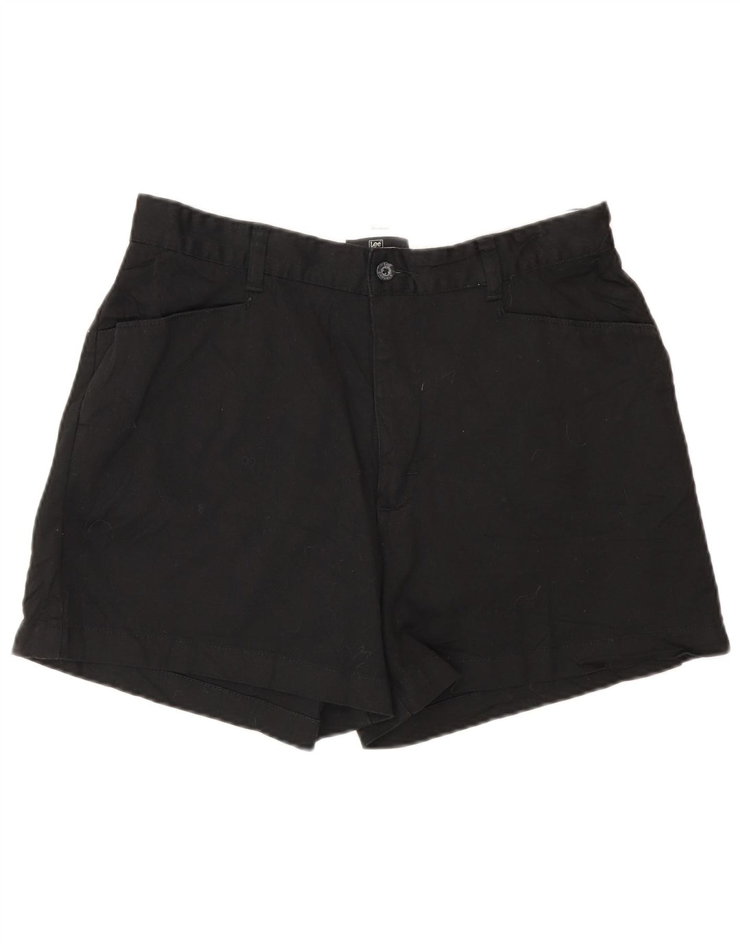 Lee Womens Khakis Casual Shorts EUA 10 Grande W32 Algodão Preto