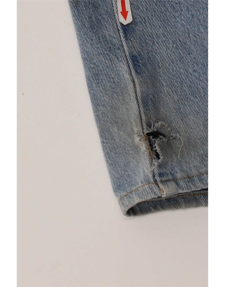 Calça jeans reta masculina Levi's W30 L30 azul algodão