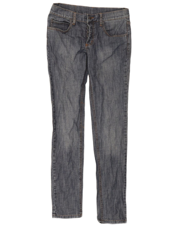 Jeans skinny feminino barato segunda-feira W29 L32 algodão azul