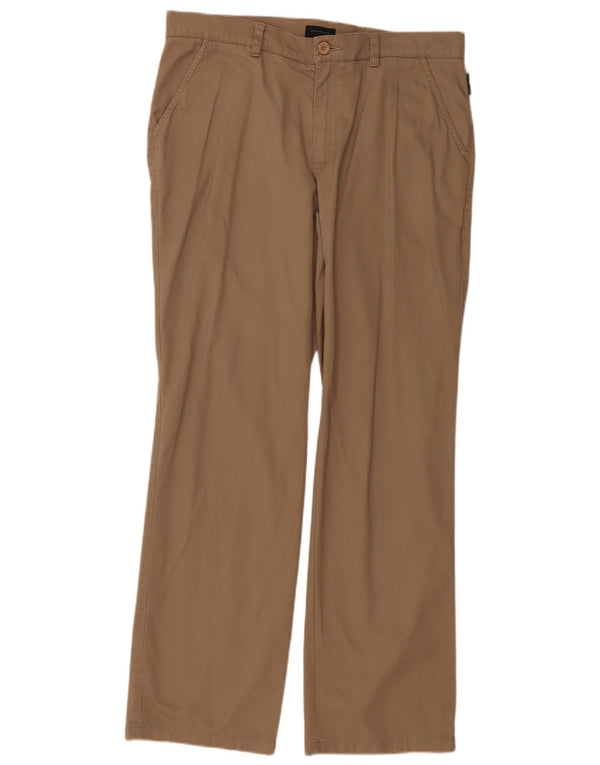 Sergio Tacchini Calça Chino Masculina Reta IT 52 XL W38 L34 Algodão Bege