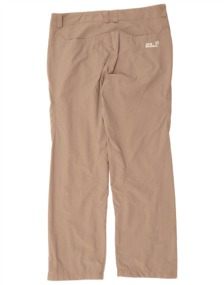 Calça cargo feminina JACK WOLFSKIN Reino Unido 16/18 XL W36 L33 bege