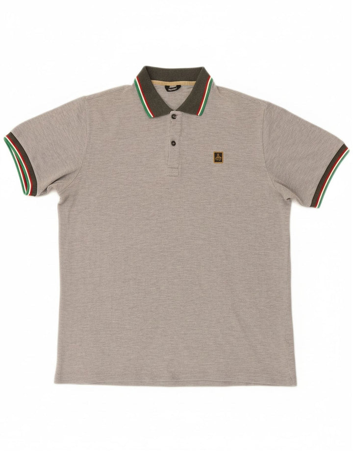 Camisa polo masculina REFRIGIWEAR XL cinza algodão