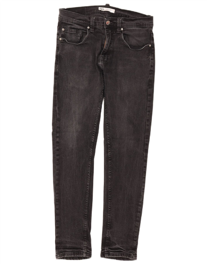 Zara Mens Slim Jeans EU 40 Médio W31 L30 Algodão Preto