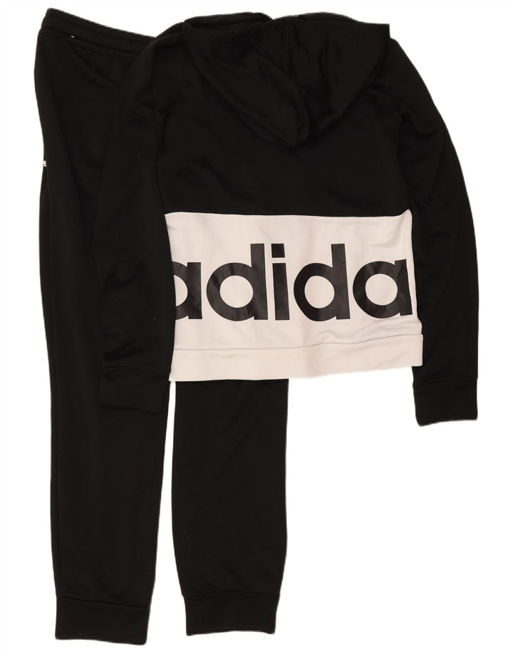 Adidas Womens Graphic Full Tracksuit UK 12/14 Médio Preto Colorblock