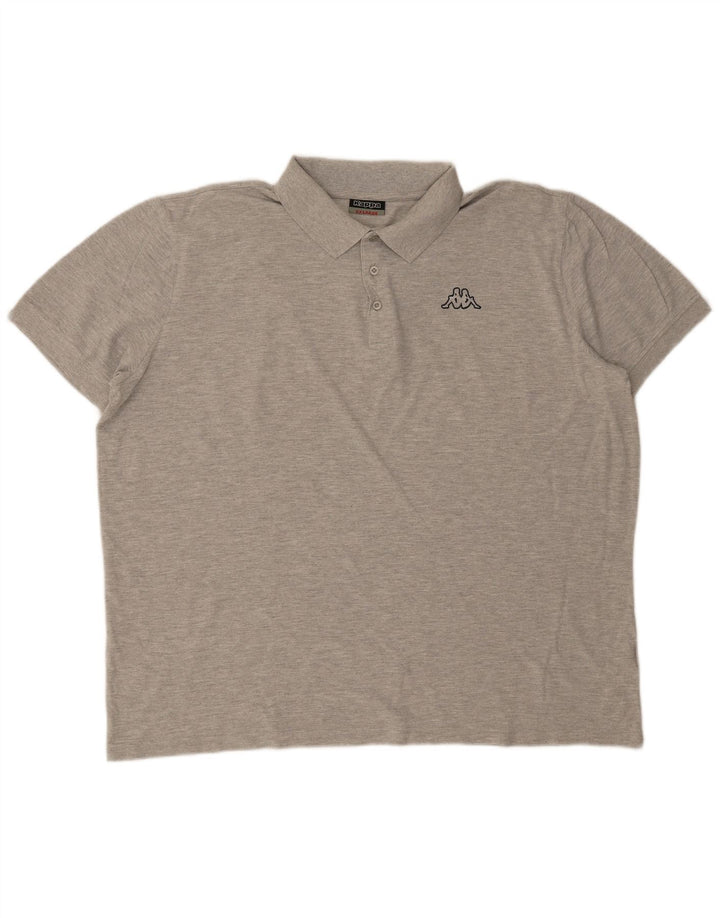 Camisa polo masculina KAPPA 2XL algodão cinza