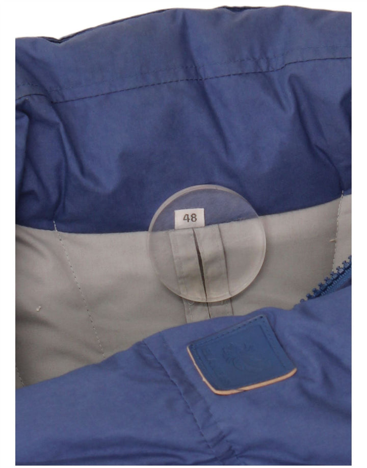 Jaqueta acolchoada masculina VINTAGE IT 48 poliéster azul médio