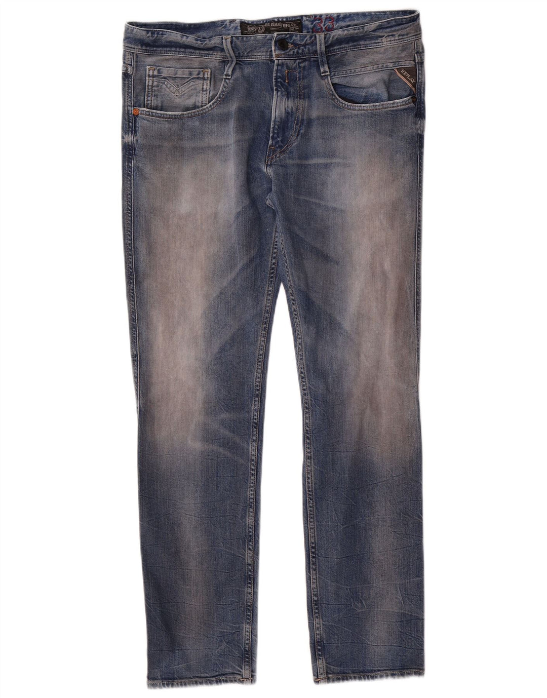 Replay Jeans Slim Feminino W33 L29 Azul