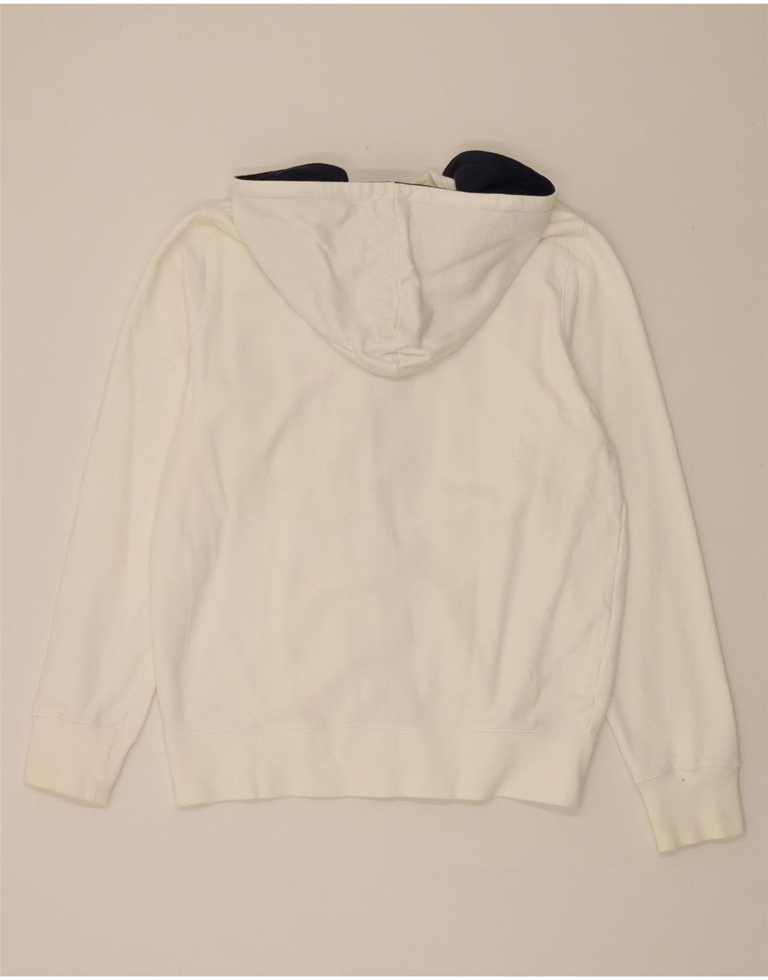 RIFLE Womens Graphic Zip Hoodie Sweater UK 18 XL White Cotton Vintage Rifle and Second-Hand Rifle from Messina Hembry 