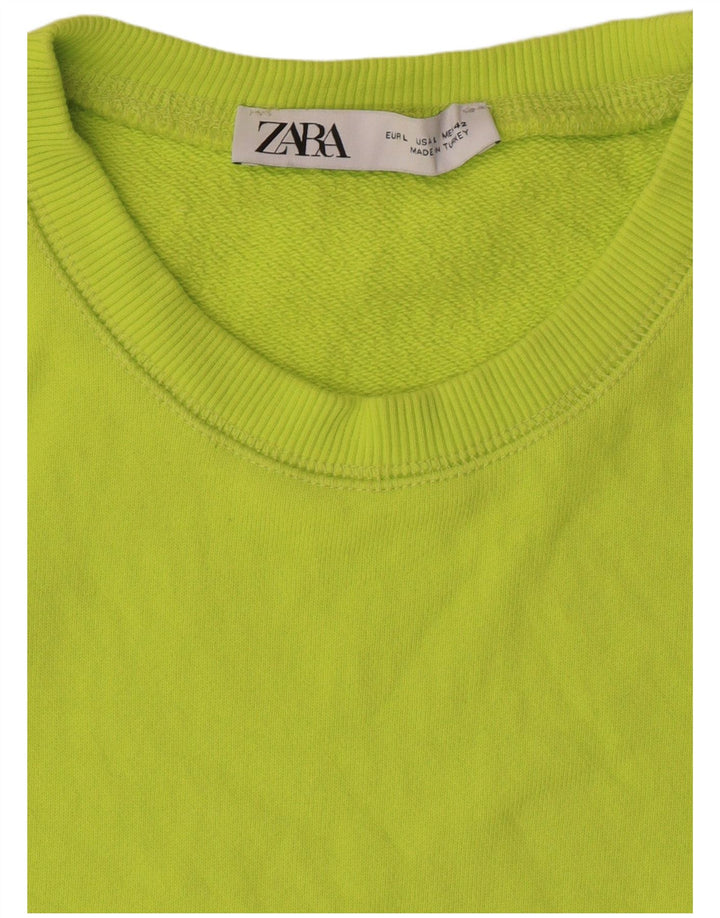 Camiseta masculina ZARA grande verde