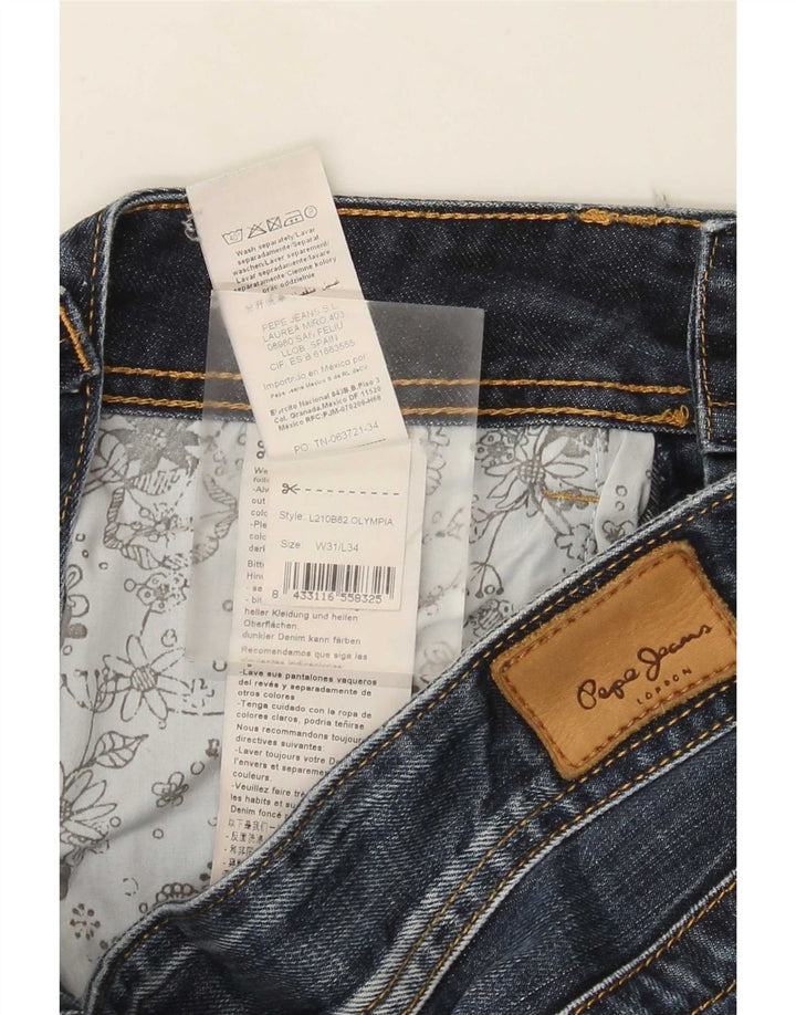 PEPE Jeans Feminino Solto W31 L34 Azul Algodão