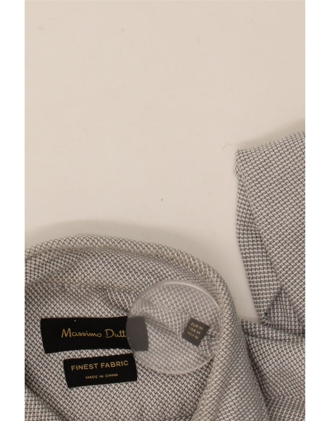 Camisa masculina Massimo Dutti cinza médio