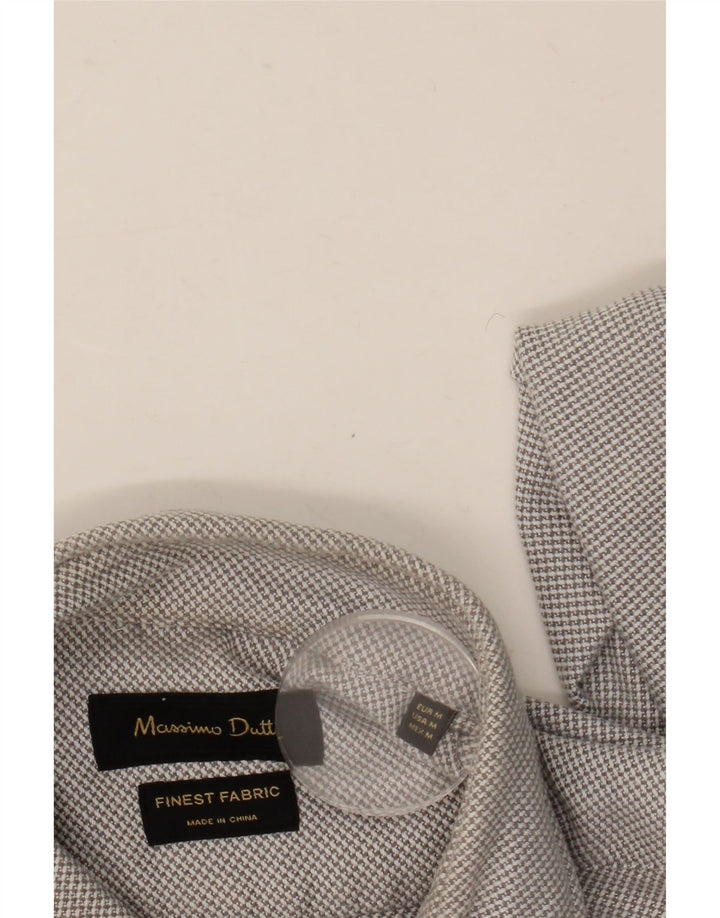 Camisa masculina Massimo Dutti cinza médio