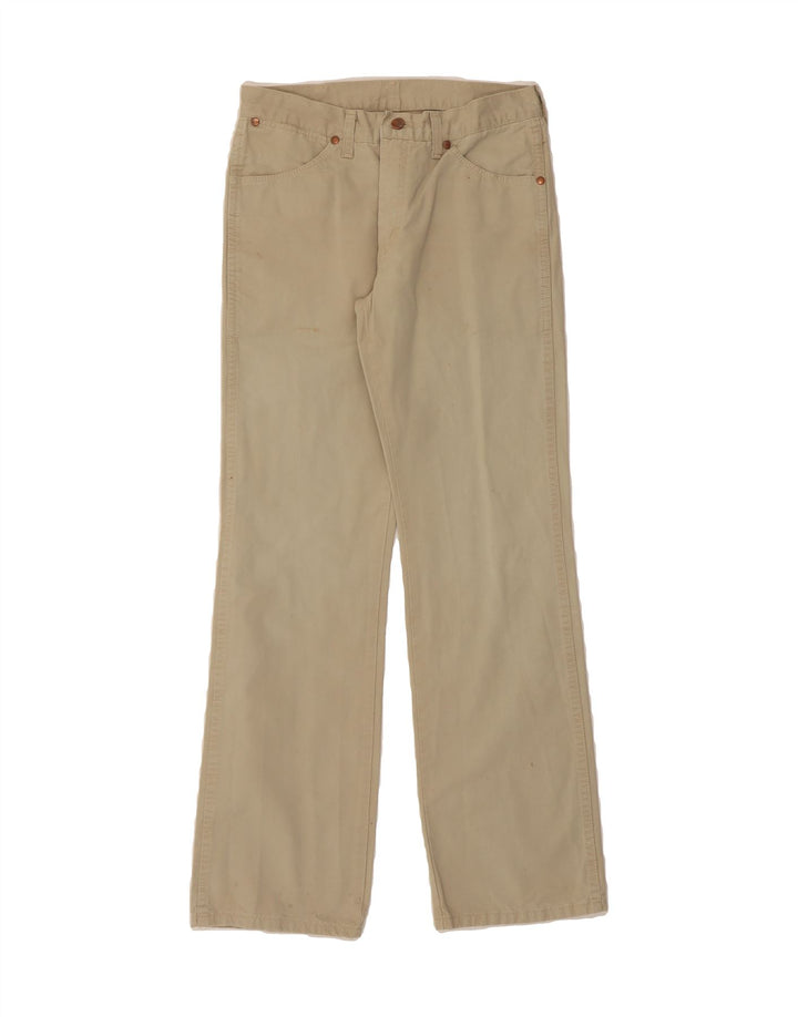 WRANGLER Mens Straight Casual Trousers W30 L32 Beige Cotton Vintage Wrangler and Second-Hand Wrangler from Messina Hembry 