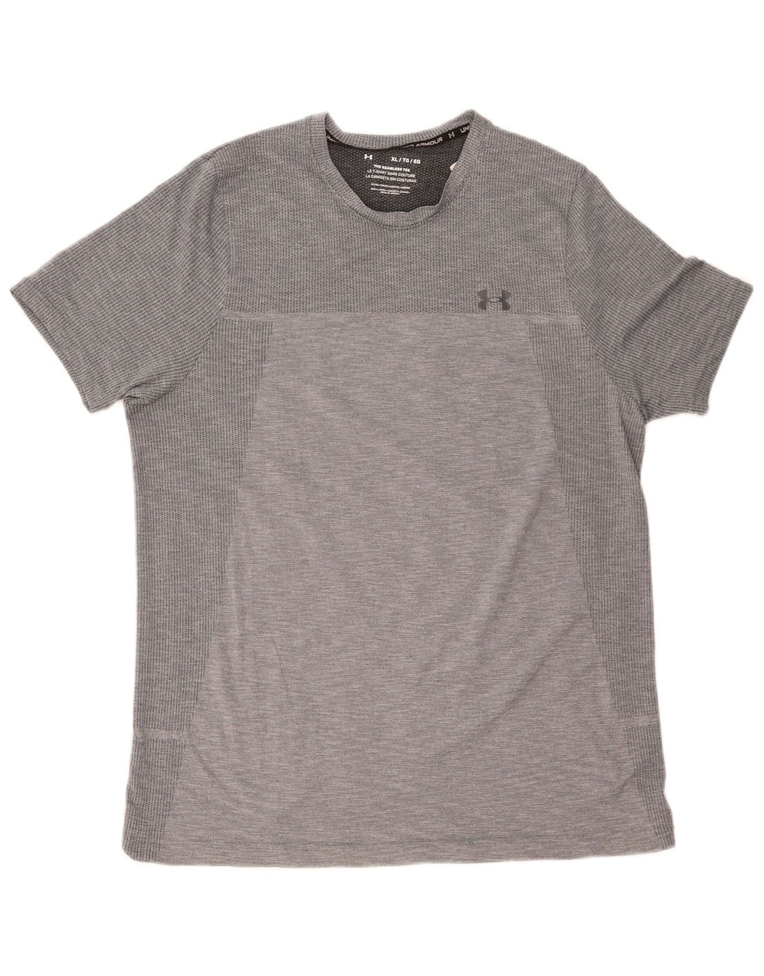 Camiseta masculina Under Armour Top XL cinza risca de giz poliéster