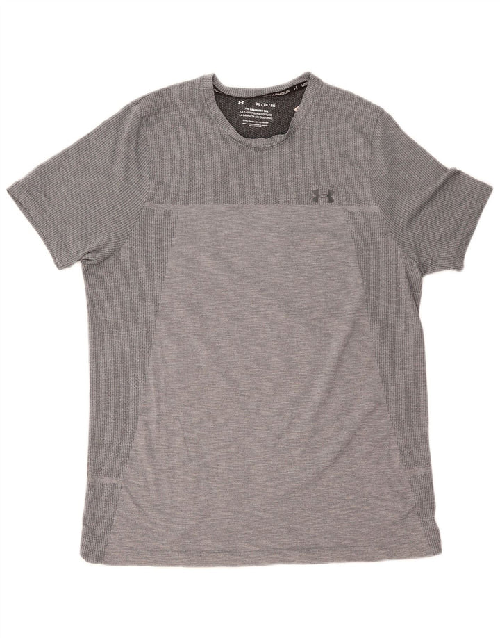 Camiseta masculina Under Armour Top XL cinza risca de giz poliéster
