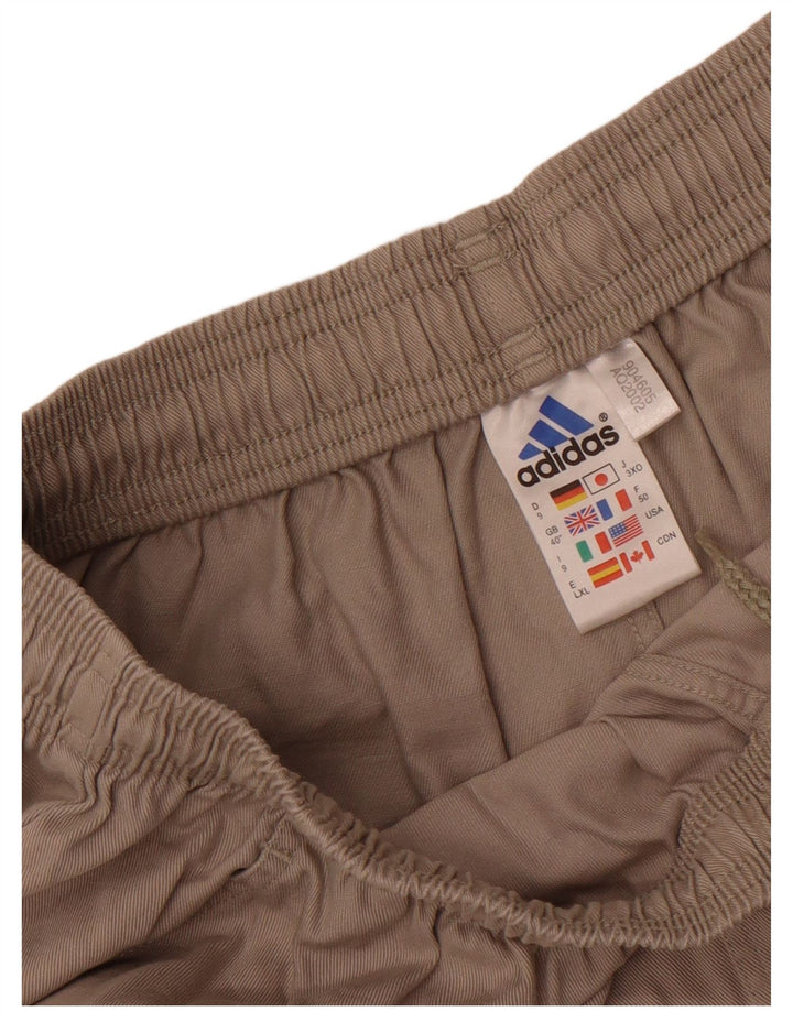 Shorts esportivos masculinos Adidas XL cinza algodão