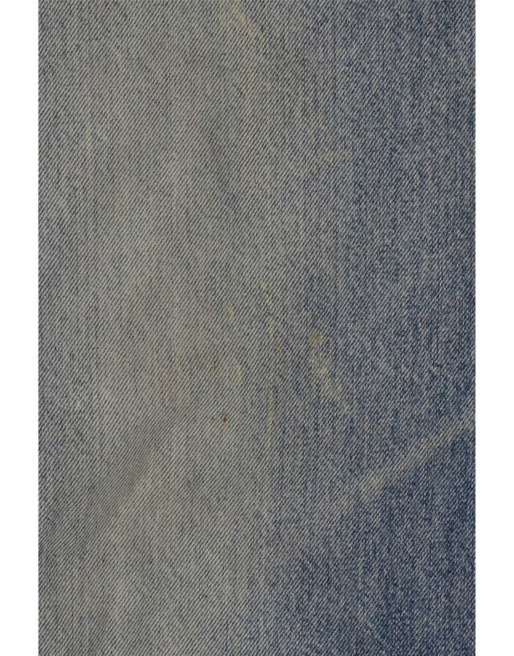 Calça jeans reta masculina Levi's desgastada W36 L32 azul algodão