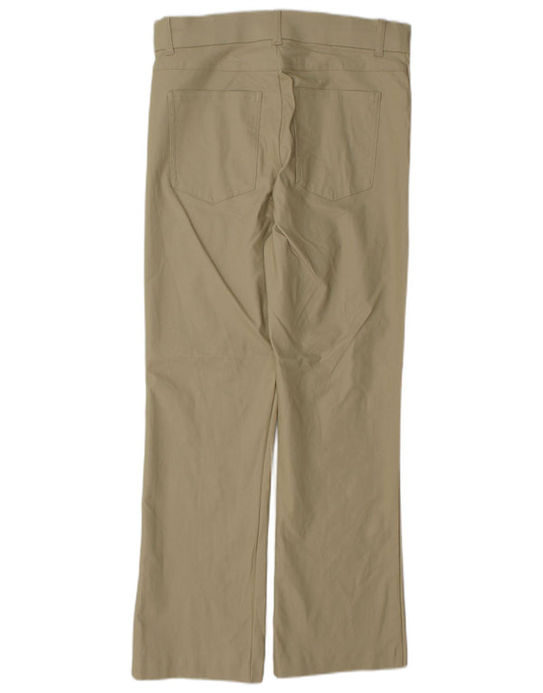 Zara Calça feminina casual bootcut grande W30 L27 bege viscose