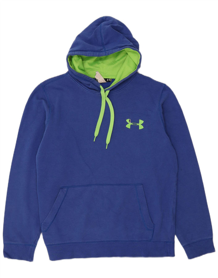 UNDER ARMOUR Suéter gráfico masculino com capuz e algodão azul médio