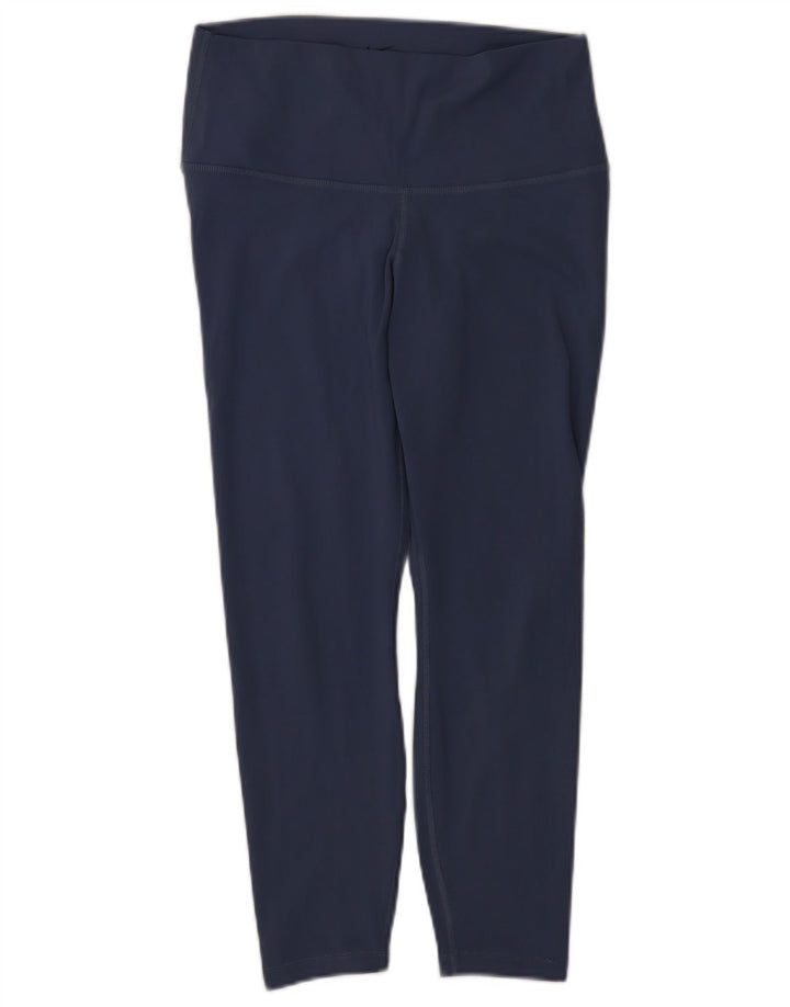 Leggings Nike Dri Fit Feminino UK 14 Grande Azul Marinho Poliéster